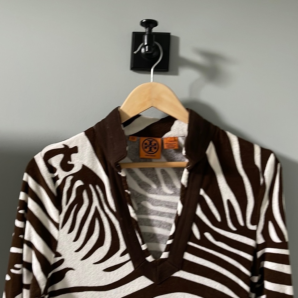 Tory Burch Animal print Terry Cloth Tunic! Adorable